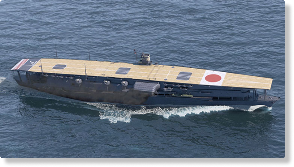 Akagi, o navio almirante que liderou a força-tarefa japonesa